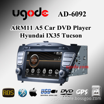 7" Ugode in dash 2 din car dvd gps player for Hyundai ix35